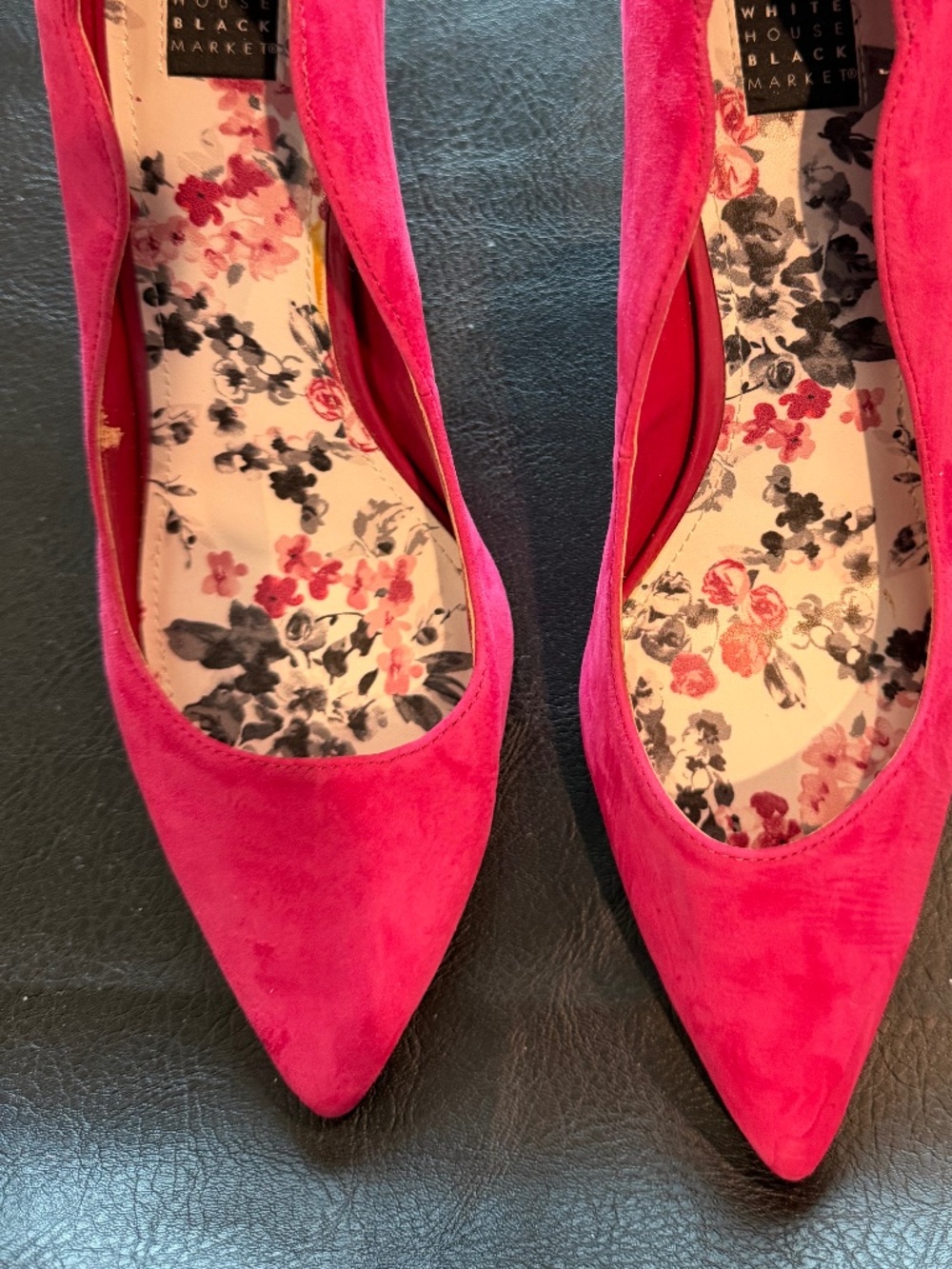 Black House White Market Suede Pink Fuchsia Heels 8 M